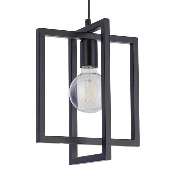 Nowoczesna lampa wisząca EDEN E27 60W szer. 26cm | czarny