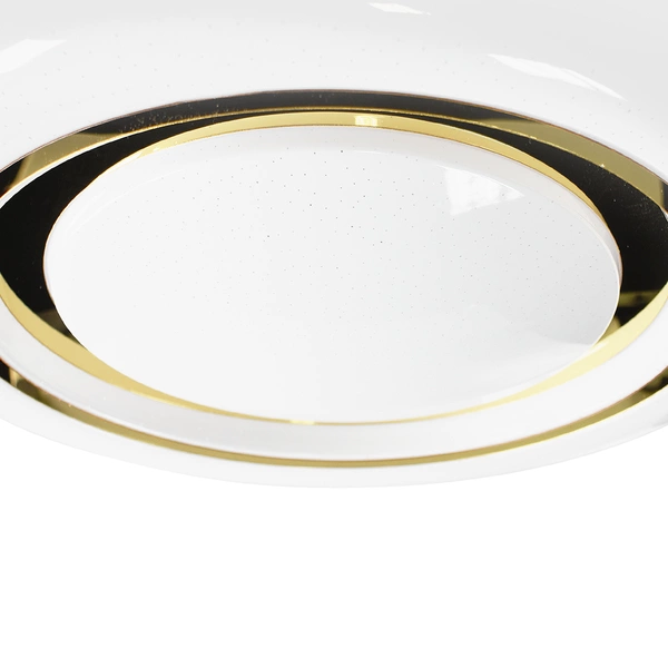 Plafon MEGAN GOLD, ML8127, Ø480 mm, biały/złoty, 48W LED
