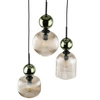 SOPHIA GREEN COGNAC LAMPA WISZĄCA 3XE14