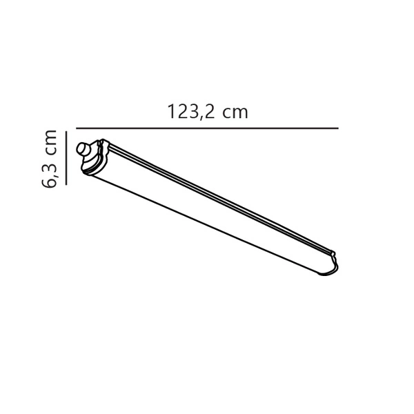 Oprawa świetlna na listwę OAKLAND LED 4000K Biała neutralna Plastik | Biały