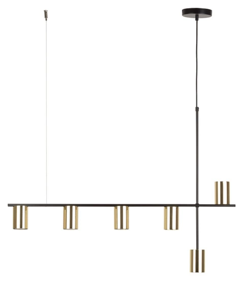 Lampa Sigma Vendo 6 czarny mosiądzowany 33696