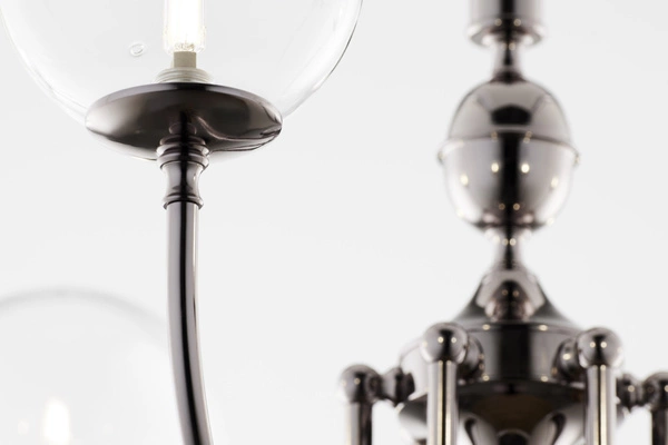 Nowoczesny Żyrandol BRILLANTE wys. 105cm 6xG9 14W IP20 | Czarny