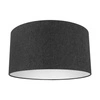 Abażur Cylinder E27 H30 Czarna tkanina bawełniana A0274
