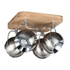 Ball Wood Lampa Sufitowa Incl. 4xLED GU10 5W Dąb Olejowany/Satyna 5131474