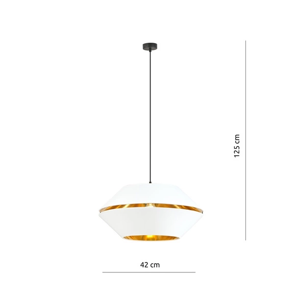 Lampa wisząca Emibig PIANO 1 Biały/GOLD 1182/1