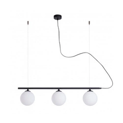 Aldex Lampa wisząca BERYL 3, 1006E_1, czarny/biały, 3x40W E14