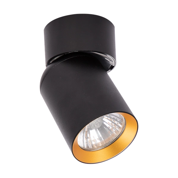 Spot Andy 1xGU10 Czarny + Złoty