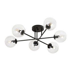 Lampa sufitowa Emibig BRENDI 6B BL TRANSPARENT 831/6B