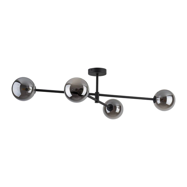 SARIUS BLACK/GRAPHITE LAMPA SUFITOWA 4 PŁ 6235
