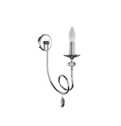 Klasyczny Kinkiet DAKAR wys. 42cm 1xE14 11W IP20 | Chrom