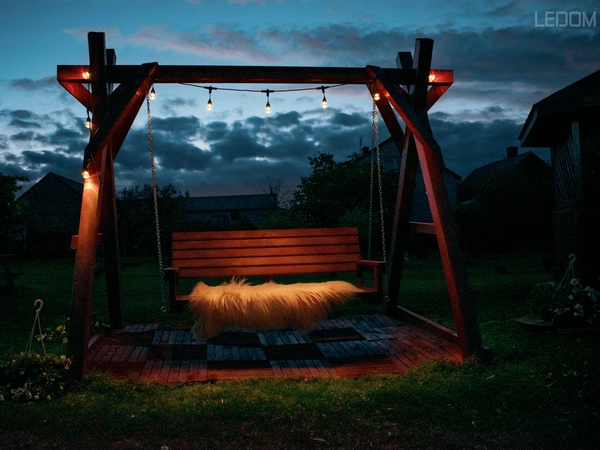 Girlanda ogrodowa RGBW WIFI TUYA 5m barwa ciepła, neutralna, zimna + RGB