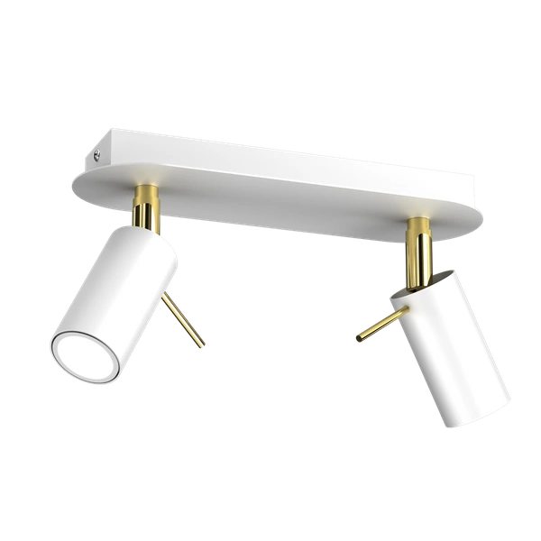 Lampa sufitowa PRESTON GOLD/WHITE 2x mini GU10