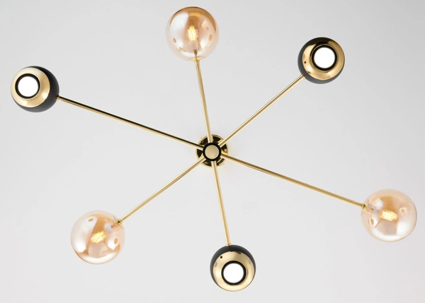 Nowoczesny Żyrandol MOKA wys. 47-69cm 3xG9 3xGU10
14W IP20 | Złoty