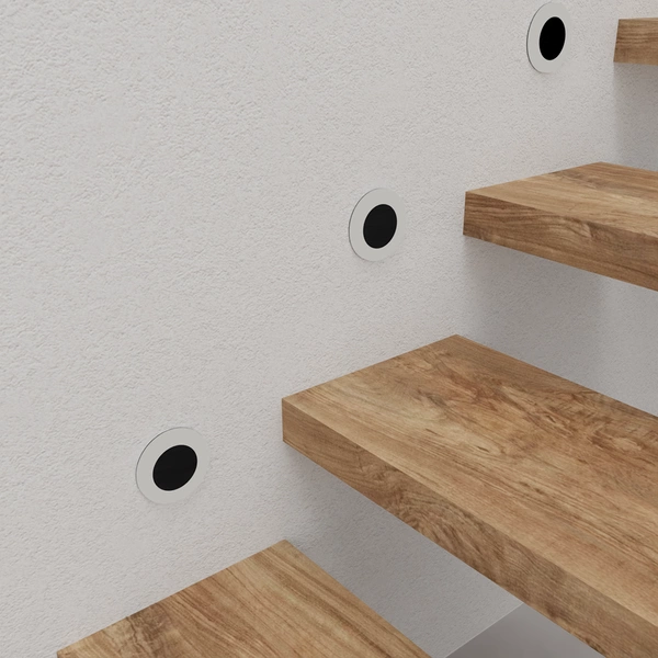 Oprawa schodowa OTI BLACK, 0,6W LED, barwa ciepła 3000K, EKS667