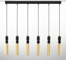 Nowoczesna Lampa wisząca ALAS wys. 120cm 6xG10 14W IP20 | Złoty