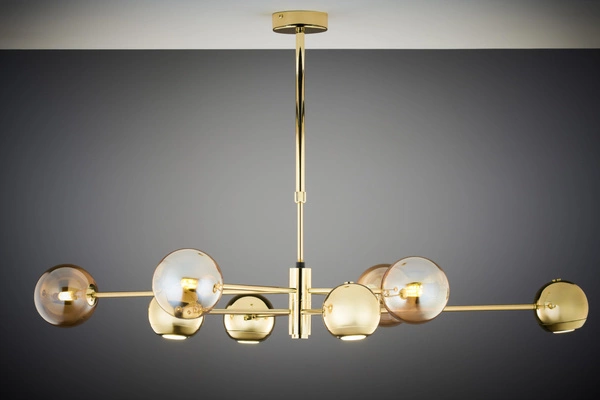 Nowoczesny Żyrandol MOKA wys. 47-69cm 4xG9 4xGU10
14W IP20 | Złoty