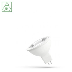 LED MR16 12V 5W SMD 10st WW z soczewką SPECTRUM