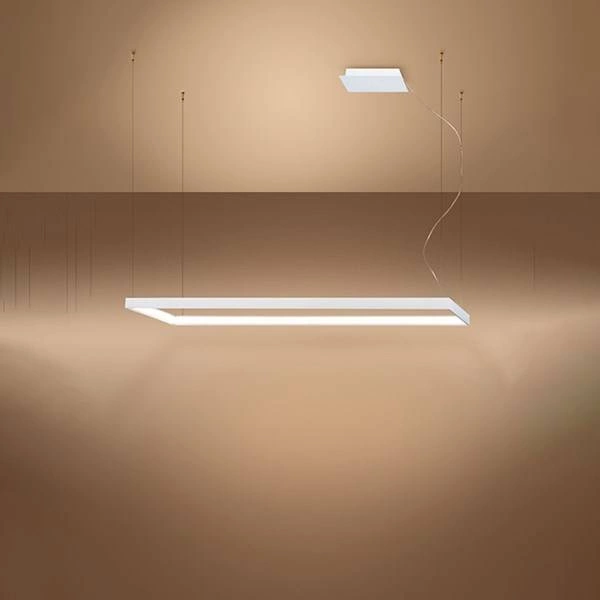 Lampa wisząca TUULA L, biała, 50W LED, barwa ciepła 3000K, TH.165