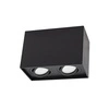 Oprawa sufitowa CHLOE DUO 2XGU10 IP20 REGULOWANE OCZKA | CZARNA