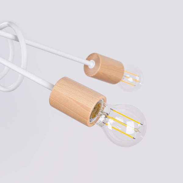 Żyrandol EMBER 5 biały