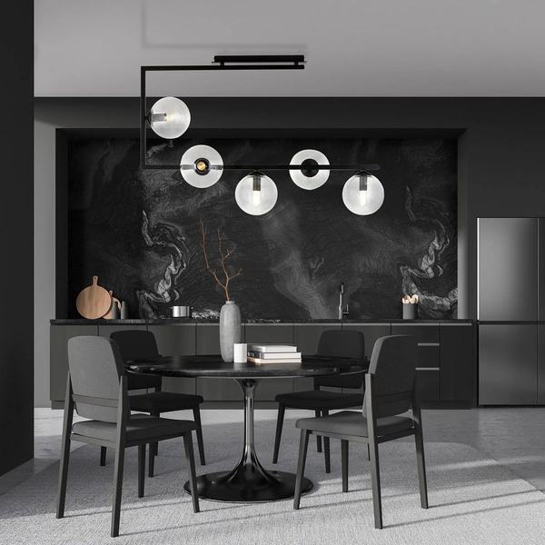 Lampa sufitowa Emibig SOMA 5 BL TRANSPARENT 1289/5