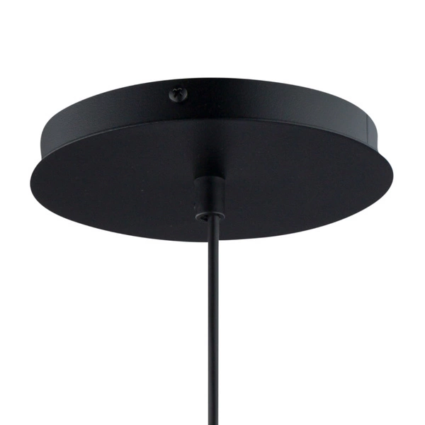 Stylowa lampa wisząca biura i domu HAPPY E27 60W szer. 25cm | czarny