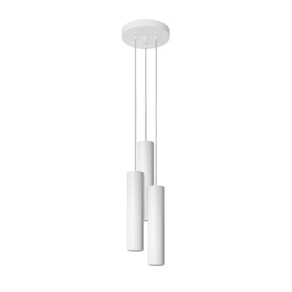 Lampa wisząca LAGOS 3P, SL.1078, biała, 3x40W GU10