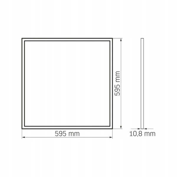 HIT! Plafon świecąca ramka LED 40W 4000K biała neutralna 60x60 cm | biały