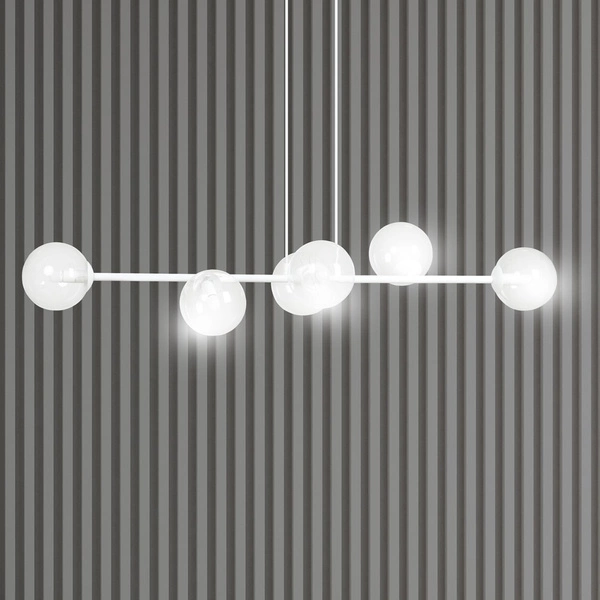 Lampa wisząca Emibig ROSSI 6 WH TRANSPARENT 877/6