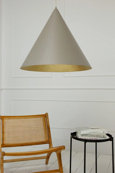 Lampa Sigma Vesuvio taupe/złoty L 3xE27 41060
