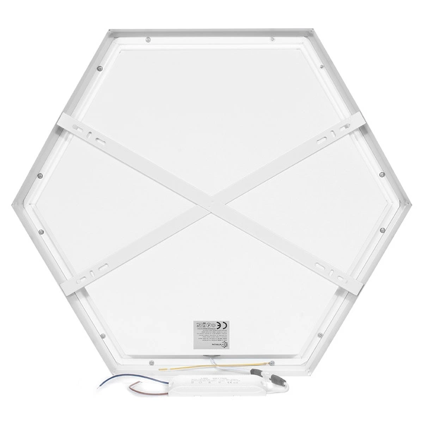 Panel LED Natynkowy HEXAGON BY-SLS-6C Plaster Miodu 40W Biały