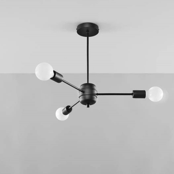 Żyrandol LANGO 3 czarny SL.1021