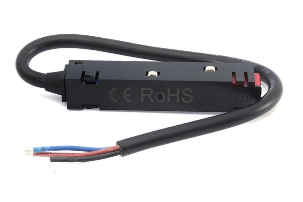 Końcówka zasilająca do szyn magnetycznych 48V | czarny