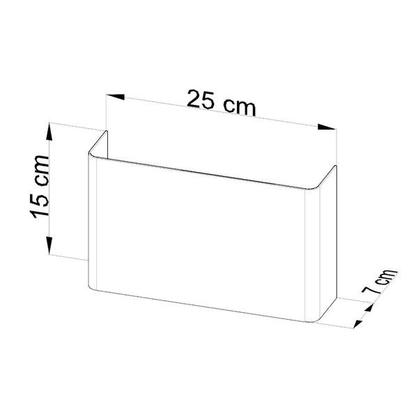 Kinkiet COPERTURA Biała Stal, 2 x G9 40 W, SL.0419