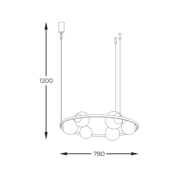 5007 ORBIT 6 PENDANT LAMP