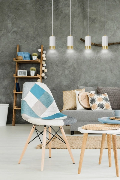 Lampa wisząca Emibig FUMIKO 4 WH/GOLD 815/4