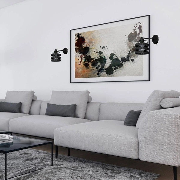 Kinkiet LARS BLACK 1xE27 MLP797