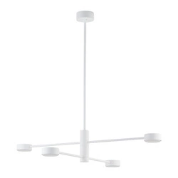 Plafon wewnętrzny do salonu ORBIT IV GX53 8W LED wys. 45-77cm | biały 7941