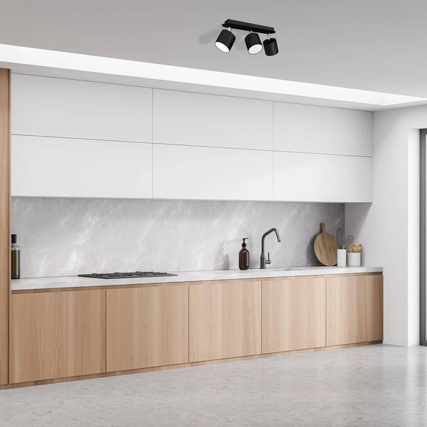 Lampa sufitowa DIXIE BLACK 3x GX53 szer. 34cm | czarny