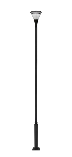 Składany maszt pod latarnię latarnia słup oświetleniowy składany 4m czarny PRIME