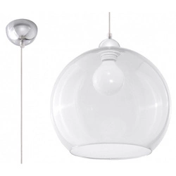 Szklana lampa wisząca BALL SL.0248 Transparentna 1xE27