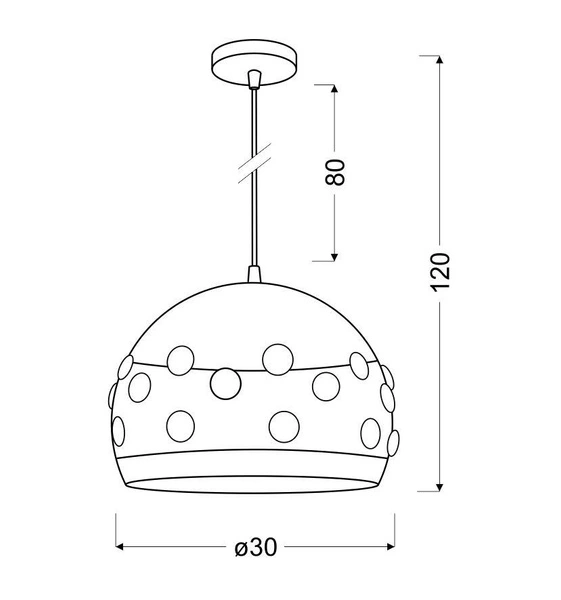 Lampa wisząca JOLINA 31-69696 czarna 1x40W E27