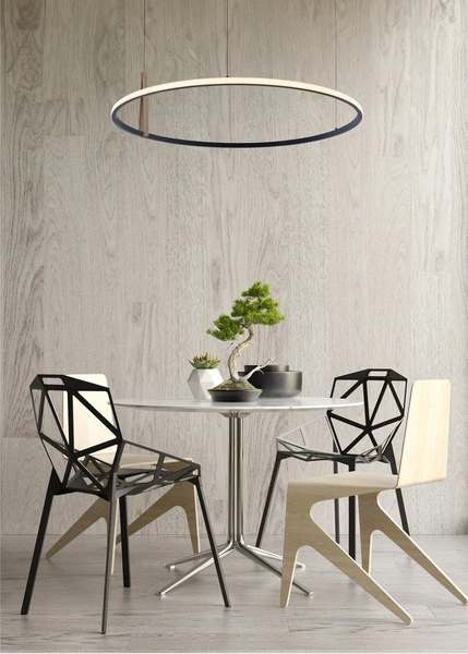 22808-WOOD CLAUD LAMPA WISZĄCA CZARNA/BLACK