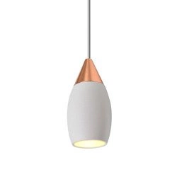 Lampa wisząca nowoczesna ETRO 7W ciepła 3000K biały/różowe złoto śr. 4,5cm