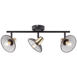 Lampa sufitowa spot Gordon Brilliant 3x40W Złoty Metal