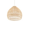 Lampa wisząca BOHO M śr. 43cm E27 | naturalne drewno/biały 11151