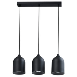 Metalowa lampa wisząca Nilo czarna 3xGU10