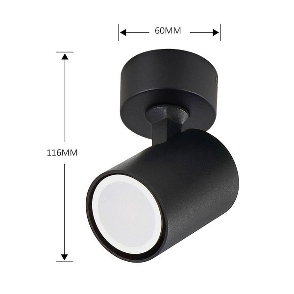 Spot czarny z serii SNOW