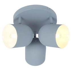 Nowoczesna lampa sufitowa AZURO plafon 98-63236 szary mat 3xE27