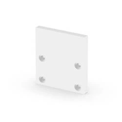 Zaślepka końcowa + śrubki do profilu LED P25-2 bez otworu | biały